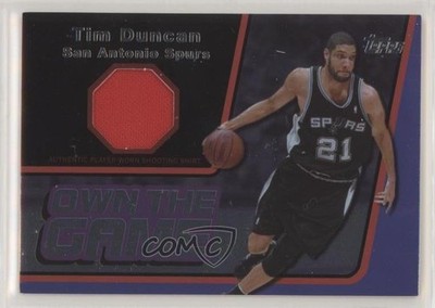 2006-07 Topps Own the Game Relics Black 50/99 Tim Duncan #OTGR-TD HOF 2r5