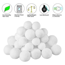 Medios de filtración de fibra premium para filtros de arena de piscina 200 g 1000 g