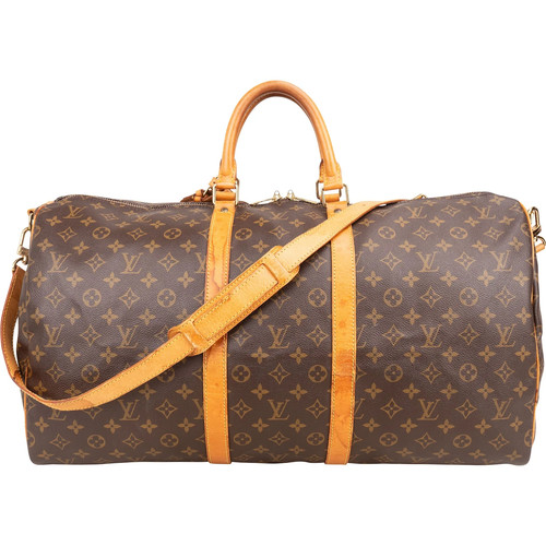 Louis Vuitton Monogram  Keepall 55 Bandoulière Travel Bag    Tasche
