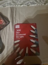 Home Accents Holiday 300L Clear Incandescent Mini Lights Christmas