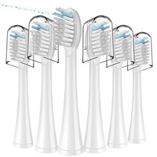 Replacement Flossing Toothbrush Heads with Covers for waterpik Sonic Fusion S...