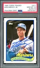 Ken Griffey Jr. Signed 1989 Topps Traded RC #41T Mariners PSA 10 Auto 10 PSA/DNA