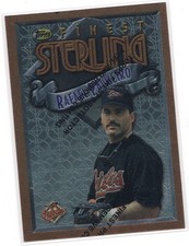 1996 Topps Finest Sterling - Rafael Palmeiro #287 Baltimore Orioles