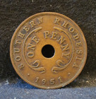 1951 Southern Rhodesia penny, late George VI, KM-25 (SR12) — photo 1