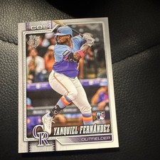 2026 Topps Series 1 Yanquiel Fernández Colorado Rockies Rookie #116