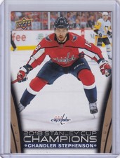2018 Stanley Cup Champions CHANDLER STEPHENSON Gold High Gloss 10/18 Capitals 18