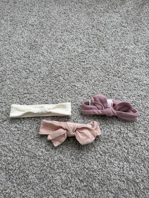 Target Girls Knotted Headband Set - Dusty Pink, Mauve & Cream