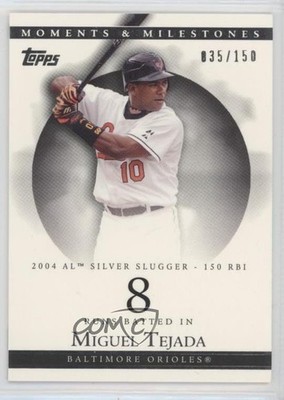 2007 Moments & Milestones Miguel Tejada (2004 AL Silver Slugger 150 RBI) fm0