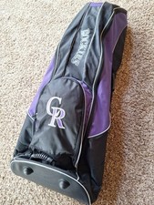 Colorado Rockies MLB Logo Black Purple Golf Clubs Airline Travel Bag Padded