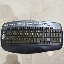 Microsoft Wireless Desktop Elite Keyboard 1011 W/O Dongle Receiver Black As Is