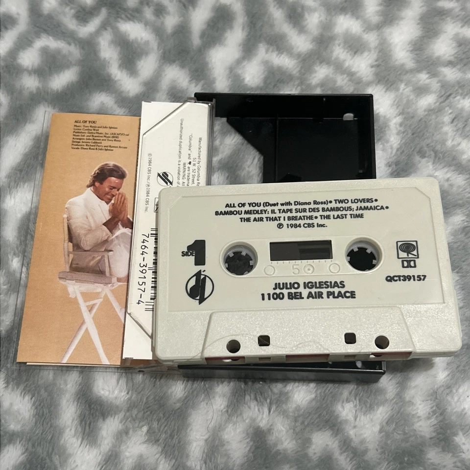 1100 Bel Air Place by Julio Iglesias (Cassette, Oct-1990, Columbia) - Image 2 of 2