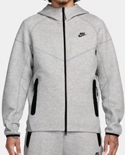 Nike Tech Fleece Gray Heather Windrunner Full Zip Hoodie FB7921-063 Men's XXL