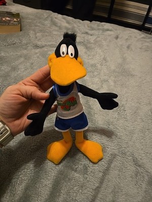 Space Jam Daffy Duck Warner Bros Plush Tune Squad Vintage 1996 8'' Stuffed Plush