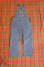 Vintage Big Smith Overalls 36x27 Hickory Stripe Farmer Railroad Wide Leg
