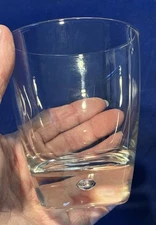 Bormioli Rocco Italy Clear Rocks Glass Tumbler MCM Heavy Base 10oz Set of 2