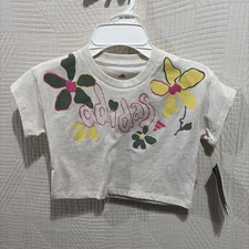 Adidas 2 Piece Girls Knit Short Outfit Size 2 T New