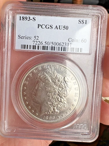 1893-S $1 Morgan Dollar PCGS AU50