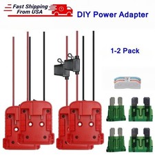 18V Battery Dock w/ Switch Fuse DIY Power Wheel Connector Adapter for Milwaukee