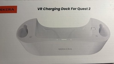 GEEKERA Charging Dock for Oculus Quest 2 VR Headset Charging Station **Tested**