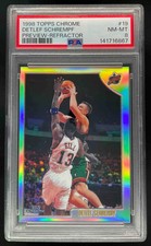 1998-99 Topps Chrome Previews Refractor #19 Detlef Schrempf PSA 8