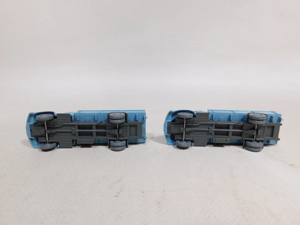 2x Camión Wiking H0 1:87 Magirus con plataforma plana y grúa tapa azul #DX263-0, 5 Foto 3 de 4
