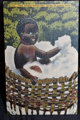 #ad Down in Sunny Dixie Vintage Post Card 153 quot;Two Staple Productsquot; $8.95