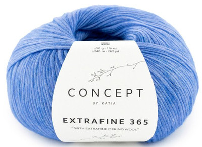 (kg/150 )  NEU! EXTRAFINE 365 CONCEPT Fa. KATIA weich fein Merino/Bw. 50g Fb.304