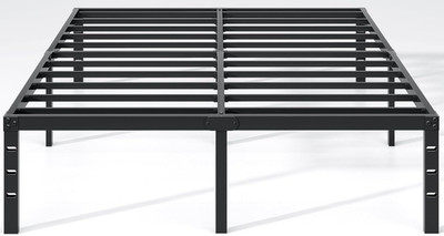 NEW JETO Metal Bed Frame,Queen Size Bed Frame with Storage Space,Heavy Duty Stur