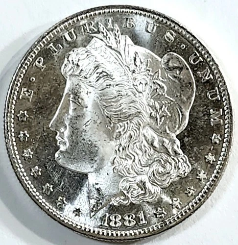 1881-S   Morgan Dollar Gem BU + Super White Frosty PQ PL Proof-like No Reserve