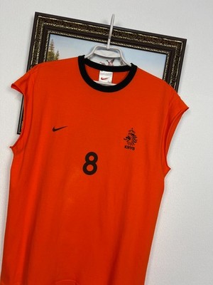 Vintage 90's Nike Netherlands Holland Vest Train Shirt Football #8