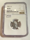 1943 UNC+++ Steel War Penny Rare