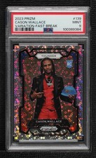 2023 Panini Prizm Rookie Variation Fast Break Cason Wallace #139 PSA 9 MINT 14t3