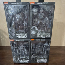 NECA TMNT Universal Monsters Action Figure 4-Pack Black & White Set Sealed NIB