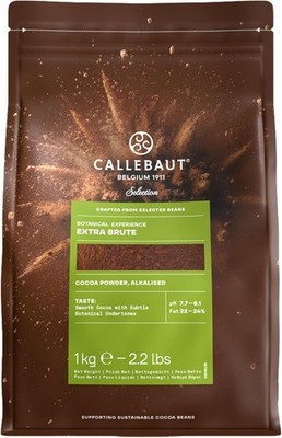 Callebaut Cacao Barry Cocoa Powder 100% Cocoa Extra Brute, 2.2 lb