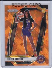 RICKEA JACKSON ROOKIE CARD 2024 WNBA Los Angeles Sparks RARE ORANGE ICE PRIZM RC
