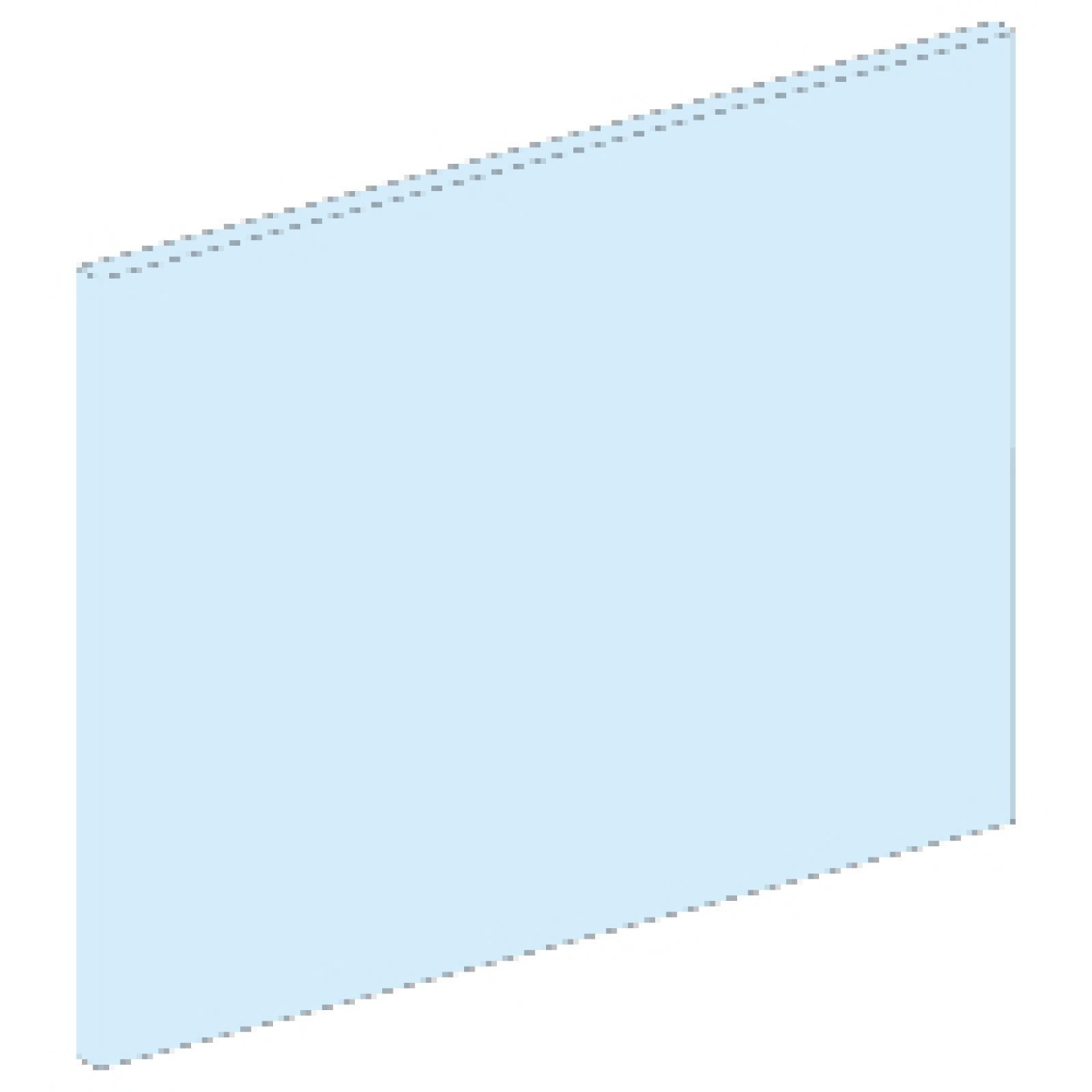 Prism set module cap 46x1000 mm white LVS03220 PrismaSeT