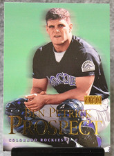 2000 Skybox Ben Petrick Prospect Rookie Card #212 Rockies. rookie card picture