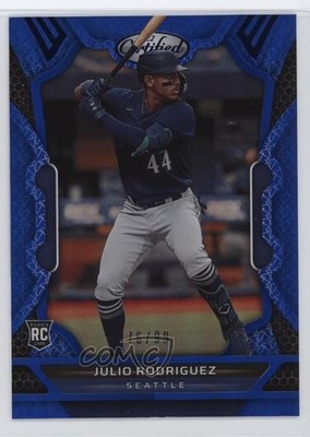 2022 Panini Chronicles Certified Blue 76/99 Julio Rodriguez #33 Rookie RC 2y0