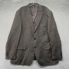 Lauren Ralph Lauren Blazer Mens 48L Brown Tweed Slim Fit 2 Button Sport Coat