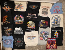 read Harley Davidson fabric Lot Mens Shirt fabric 2000s Motorcycle eagle