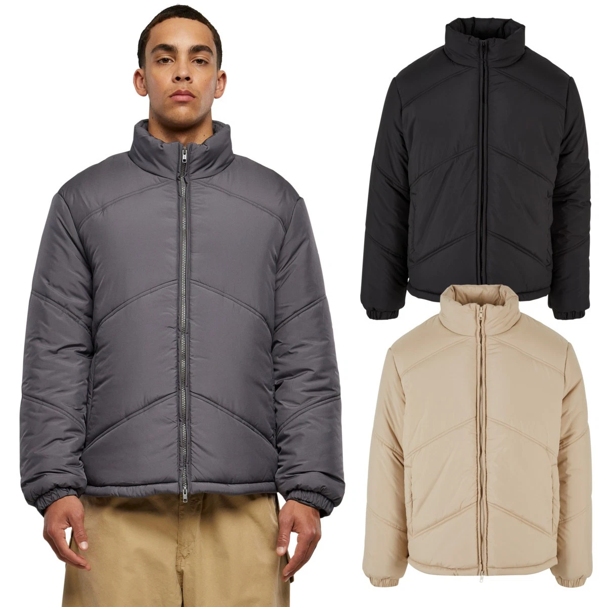 Urbanclassics Puffer Jacket Quilted Winter Jacket Arrow Herren New