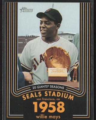 2020 Topps Heritage #8 Willie Mays 20 Giants Seasons