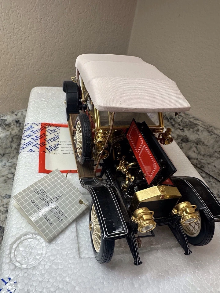 FRANKLIN COMO NUEVO 1910 ROLLS ROYCE PLATA FANTASMA GLOBO ROADSTER CON CAJA 1:24 Foto 4 de 4