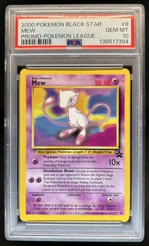 2000 Pokemon Wizards Black Star Promos Mew #8 PSA 10 GEM MINT
