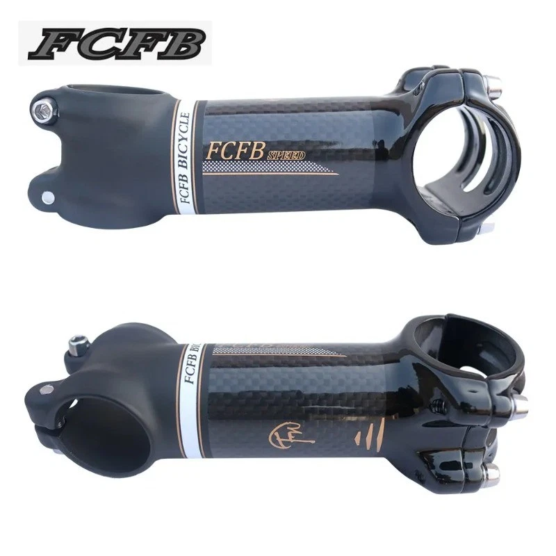 Vástago de fibra de carbono de ángulo de 6 grados/17 grados Vástago de bicicleta de montaña/carretera  Foto 2 de 4