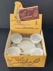 Vintage Fire King Wheat Pattern Milk Glass 12 Piece Set Service for 4 in Box