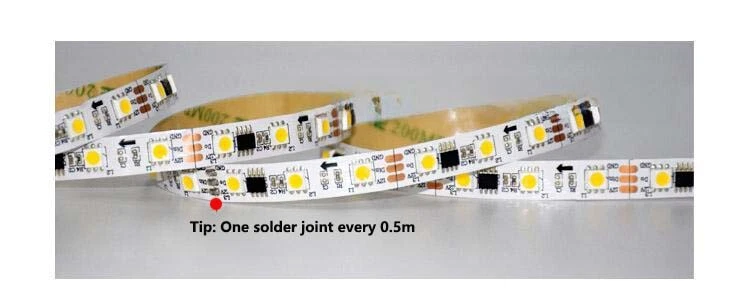 White/Warm Led Strip DC12V WS2811 L:5M W:10/12mm Outdoor Christmas Festival - Image 4 of 4