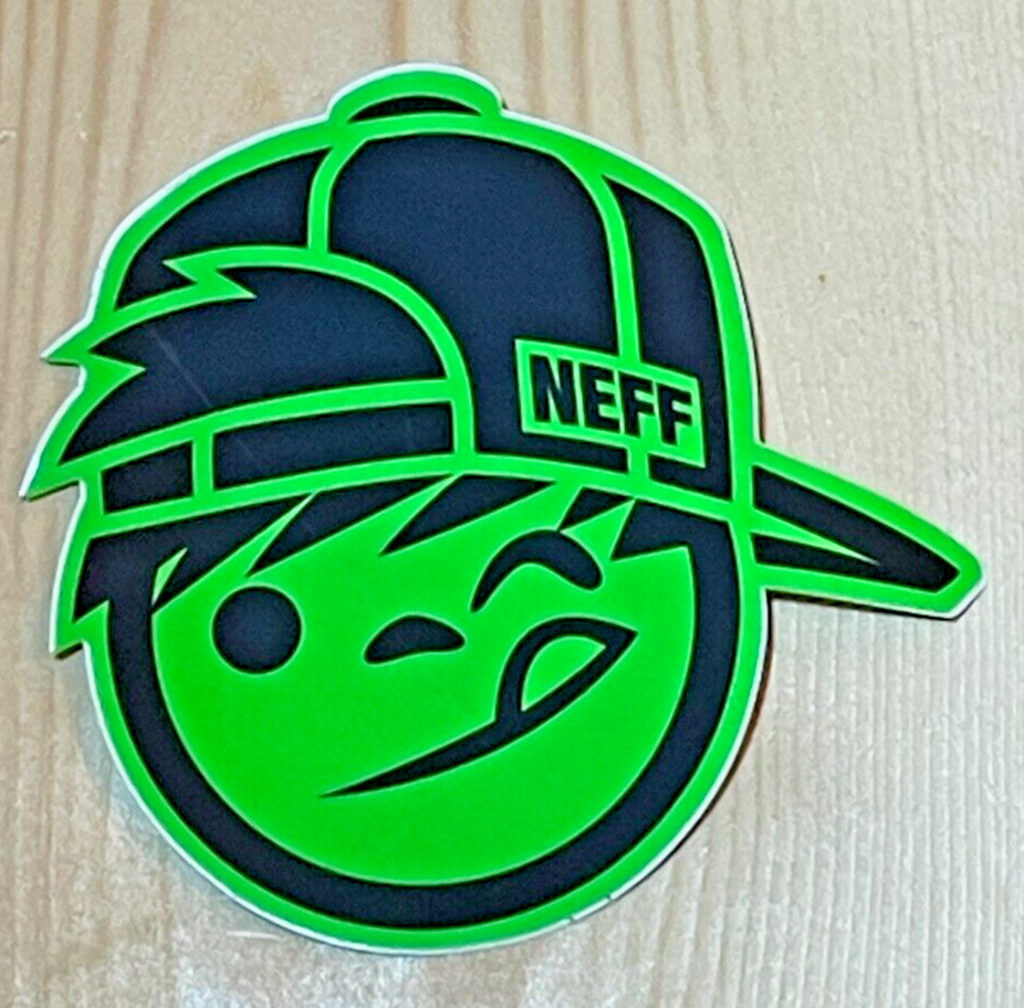 NEFF　ネフ　ステッカー Neff, Skateboard Sticker, Snowboard, Cool Kids Collection, Green