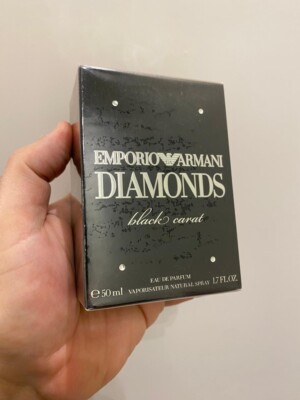 Emporio Armani Diamonds Black Carat EDP 50 ml 1.7 oz WOMEN NEW DISCONTINUED RARE