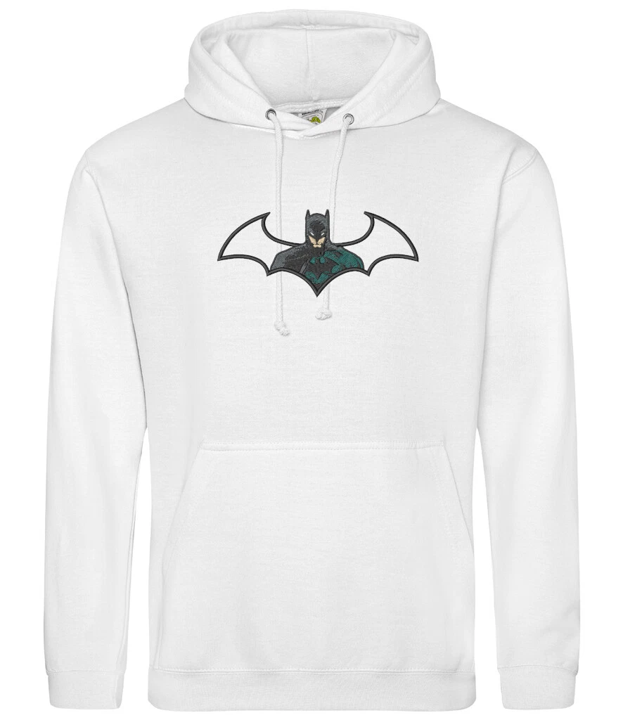 Batman Hoodie Sweater Sweatshirt Jumper Unisex Adults Kids Embroidered Gift